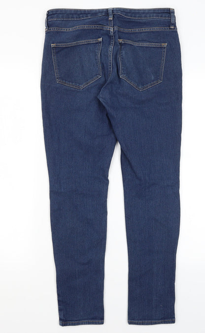 Womens UK Size 28 in H&M Regular Fit Straight Blue Jeans