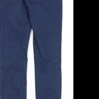 Womens UK Size 28 in H&M Regular Fit Straight Blue Jeans