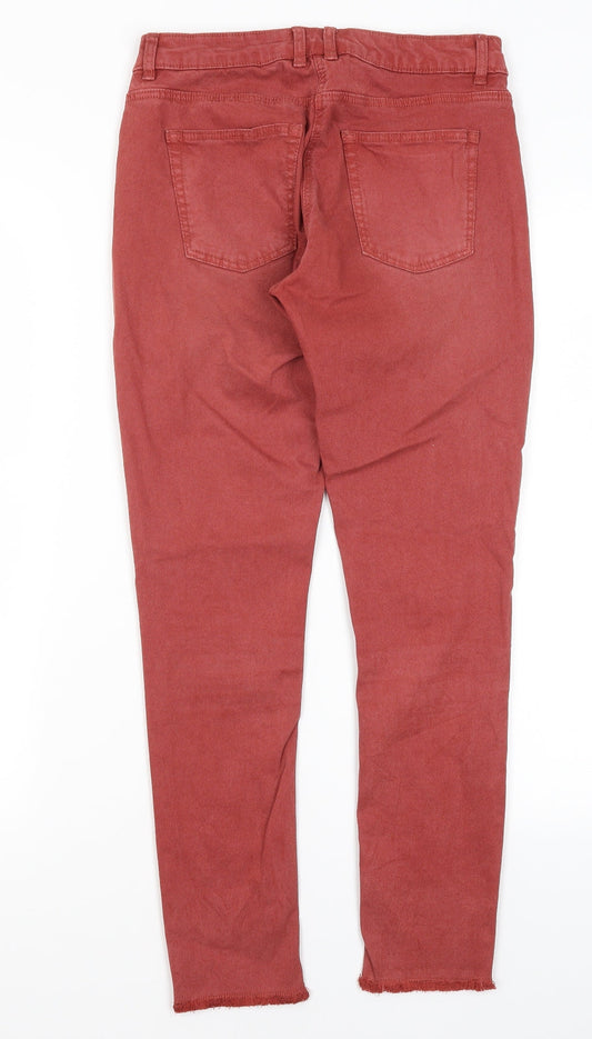 EDC Womens Red  Cotton Skinny Jeans Size 34 in L26 in Regular