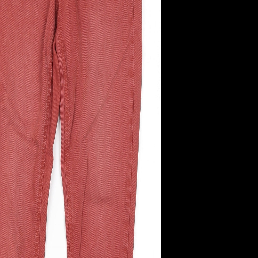EDC Womens Red  Cotton Skinny Jeans Size 34 in L26 in Regular