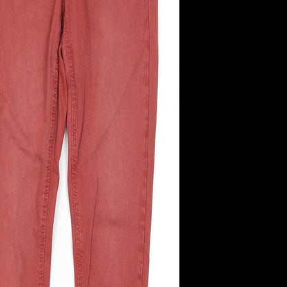 EDC Womens Red  Cotton Skinny Jeans Size 34 in L26 in Regular