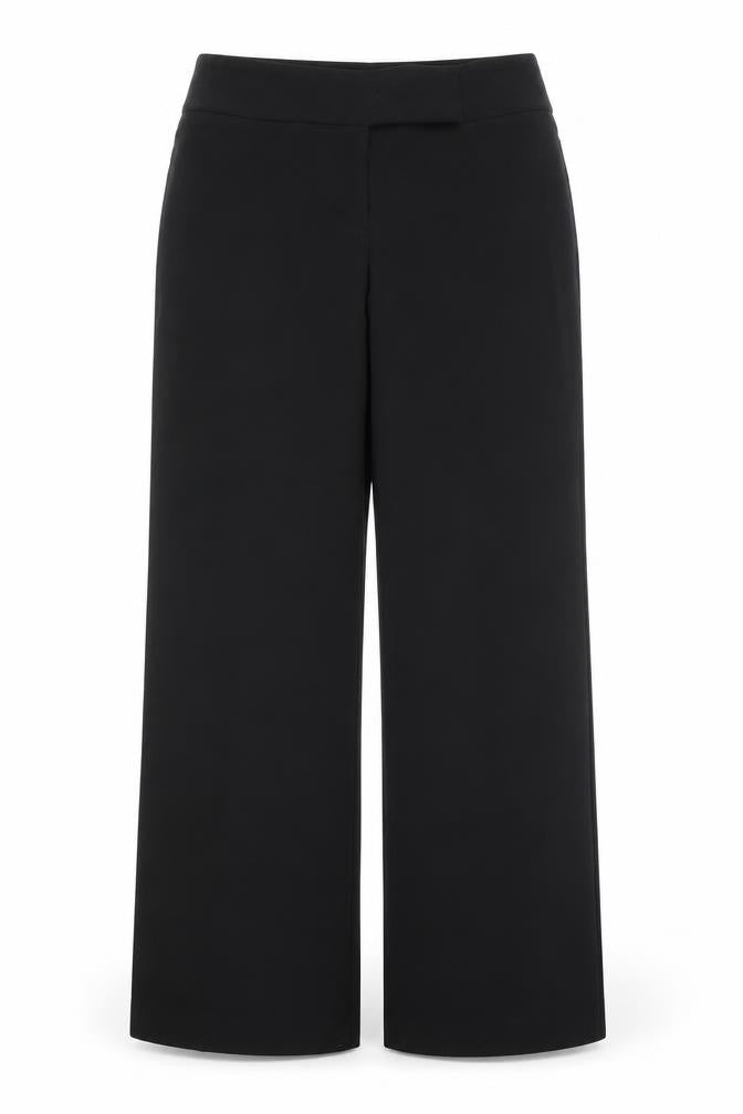 Womens UK Size 12 AMARANTO Regular Fit Dress Pants Black Trousers