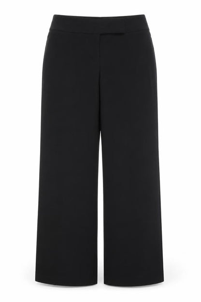 Womens UK Size 12 AMARANTO Regular Fit Dress Pants Black Trousers
