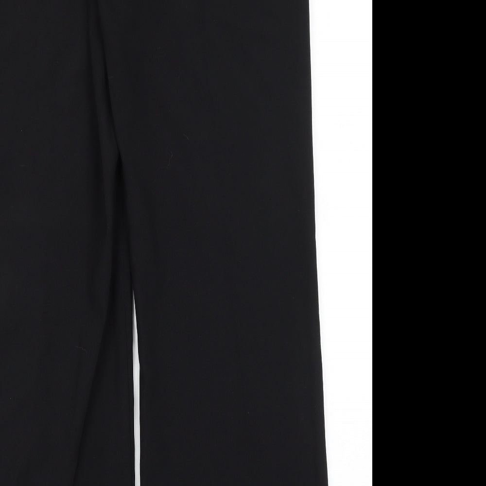 AMARANTO Womens Black  Polyester Dress Pants Trousers Size 12 L29.5 in Regular
