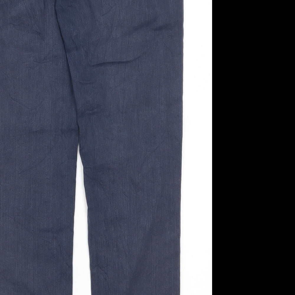 Brandtex Womens Blue  Cotton Straight Jeans Size 10 L28 in Regular