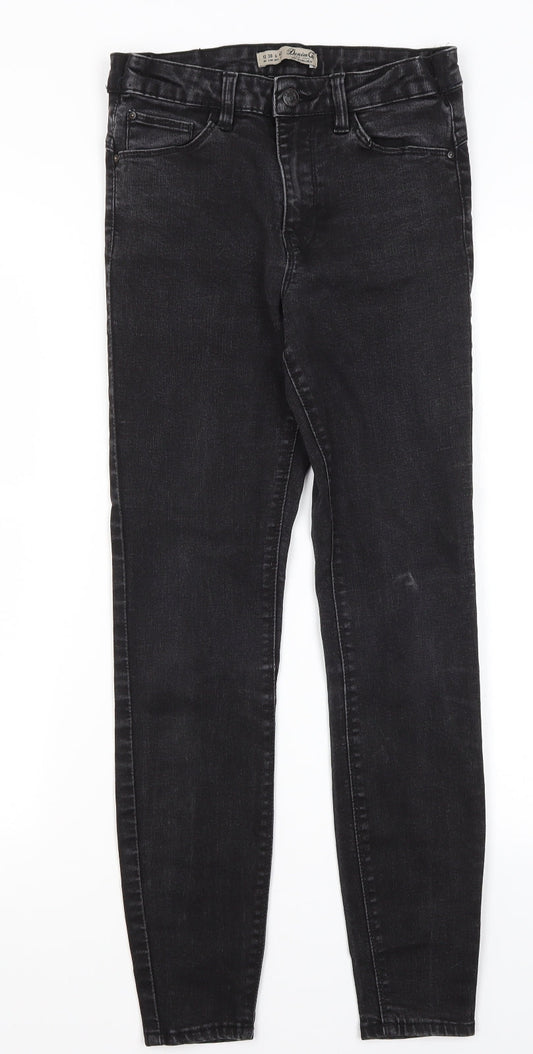 Denim Co Womens Black  Cotton Skinny Jeans Size 10 L27 in Regular