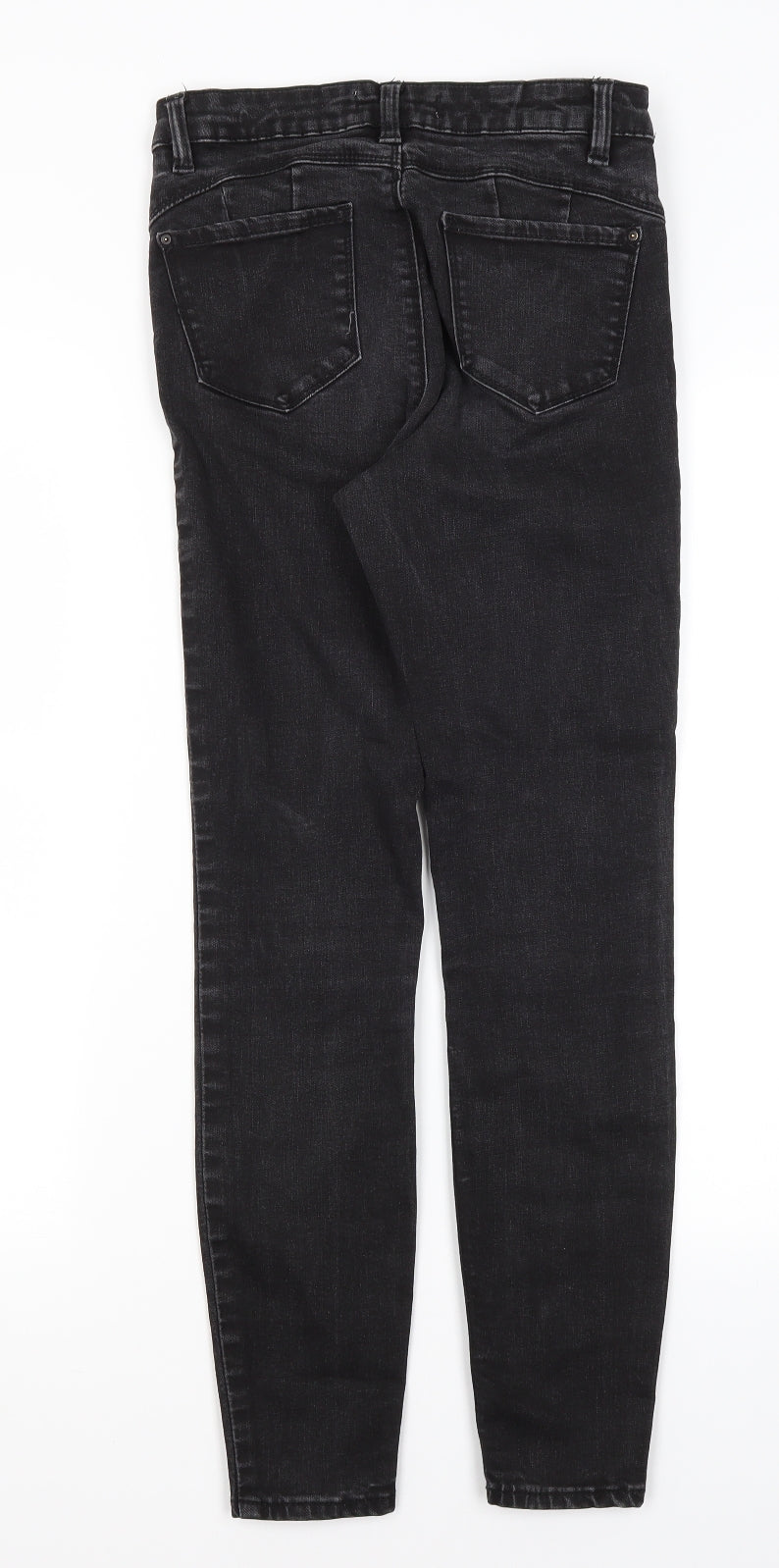 Denim Co Womens Black  Cotton Skinny Jeans Size 10 L27 in Regular