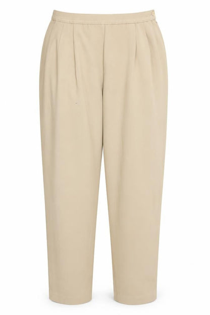 M&S Womens Brown  Polyester Trousers  Size 14 L29.5 in Regular