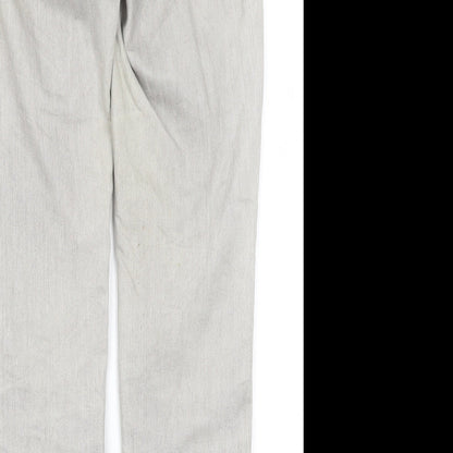 Vianni Womens Grey  Cotton Straight Jeans Size 10 L29 in Regular