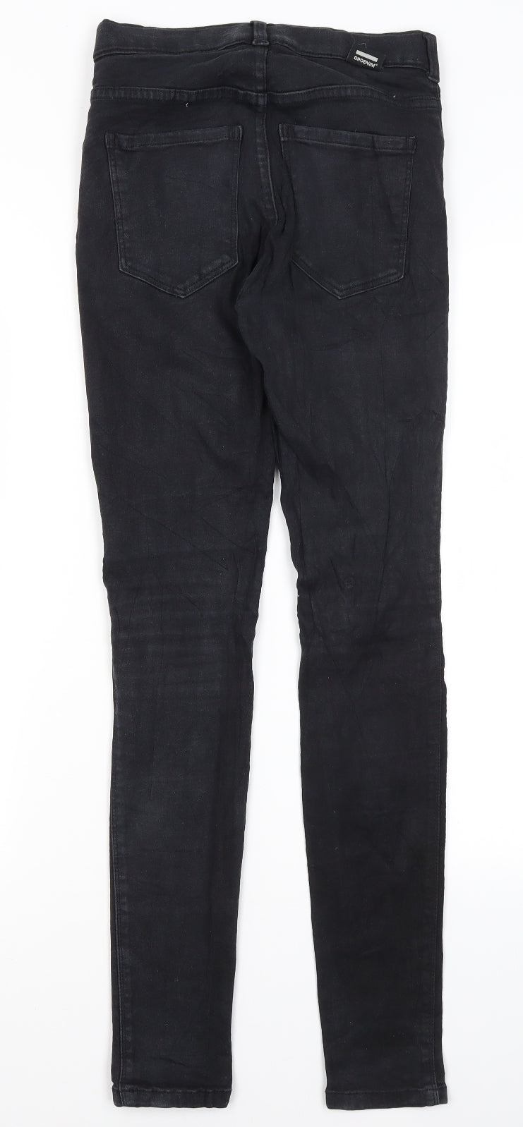 Womens UK Size S Dr Denim Regular Fit Skinny Black Jeans