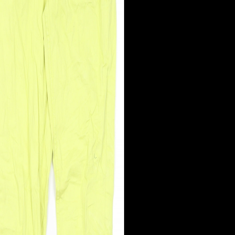 Pieces Womens Yellow  Cotton Skinny Jeans Size XS L28 in Regular