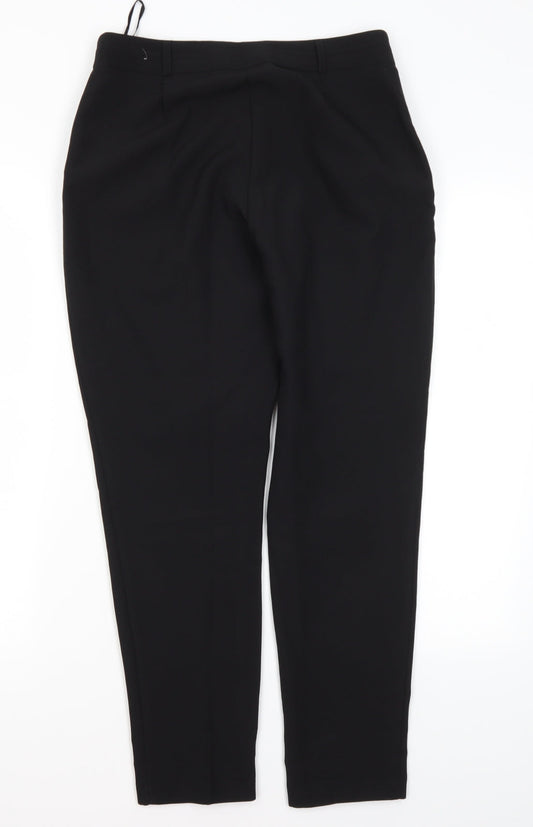 Primark Womens Black  Polyester Trousers  Size 8 L27.5 in Regular