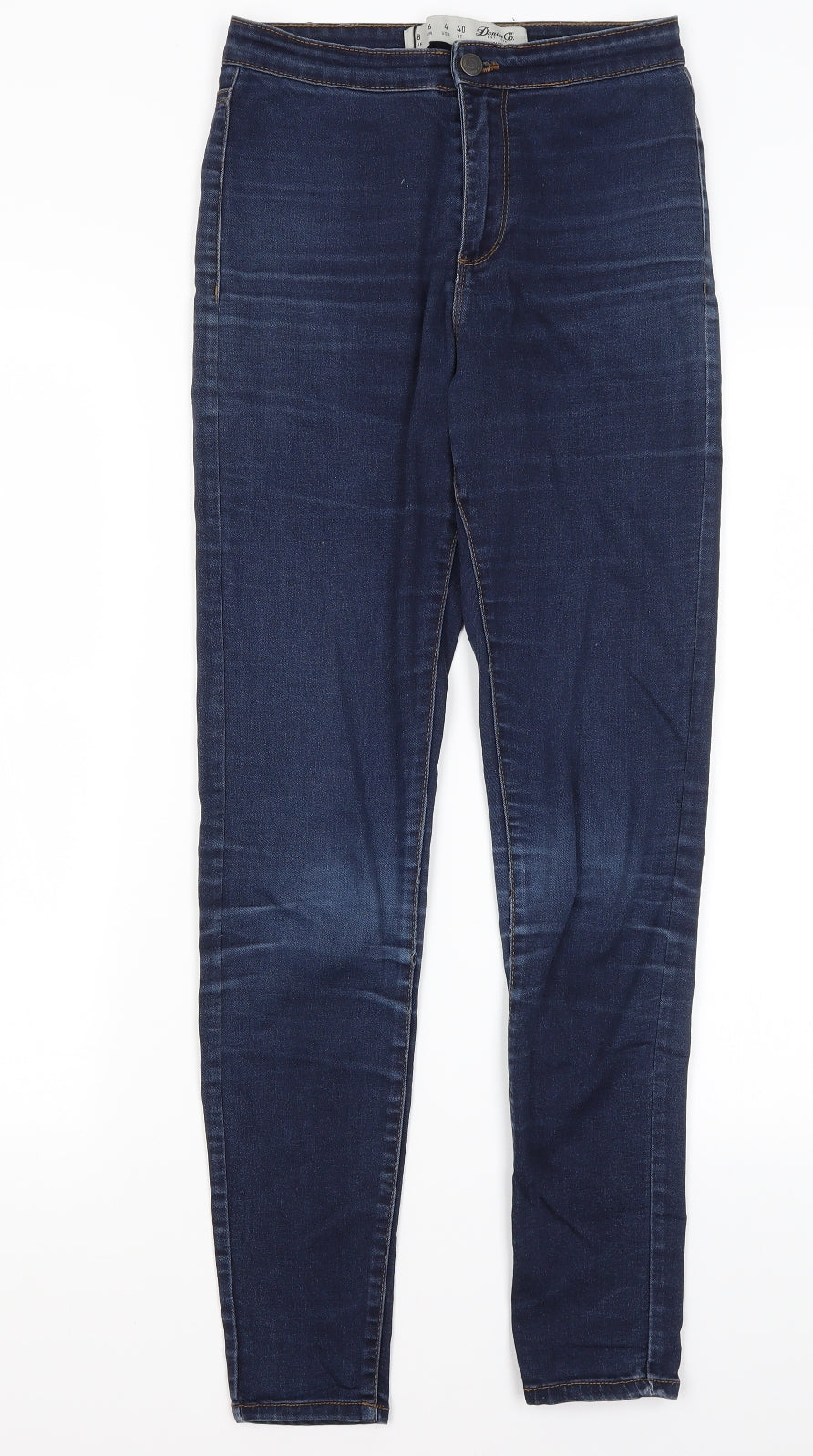 Denim Co Womens Blue  Cotton Skinny Jeans Size 8 L29 in Regular