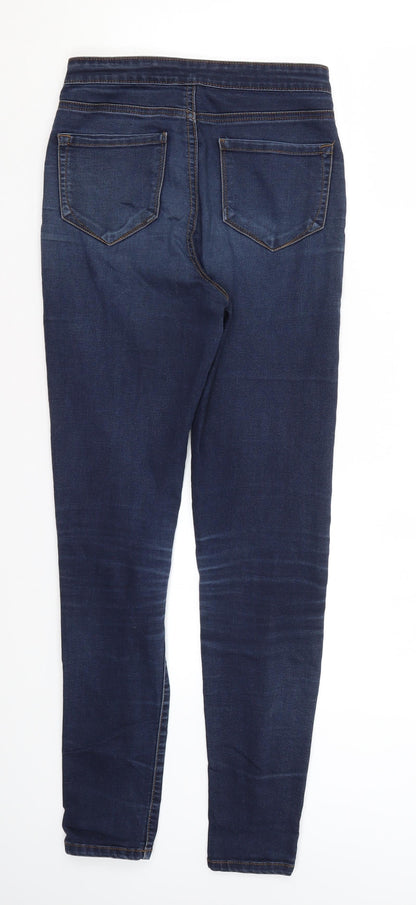Denim Co Womens Blue  Cotton Skinny Jeans Size 8 L29 in Regular