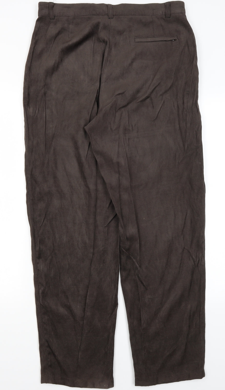 Womens UK Size 16 Preworn Regular Fit  Brown Trousers