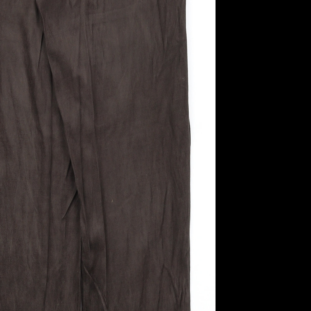 Womens UK Size 16 Preworn Regular Fit  Brown Trousers