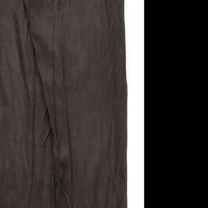 Womens UK Size 16 Preworn Regular Fit  Brown Trousers