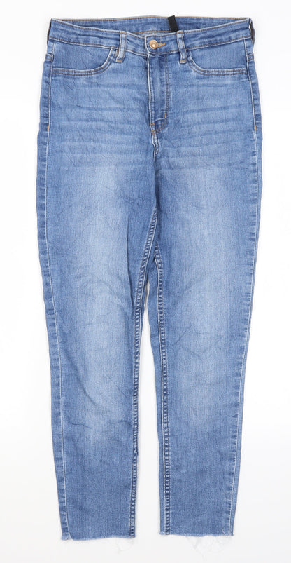 Womens UK Size 10 Divided Regular Fit Skinny Blue Jeans