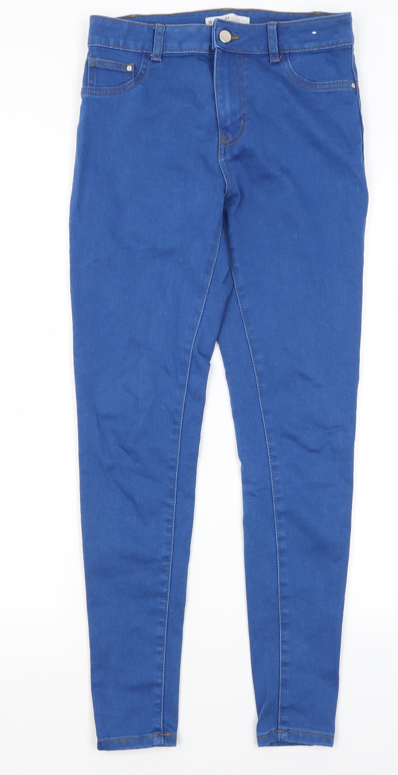 Denim Co Womens Blue  Cotton Skinny Jeans Size 10 L28 in Regular