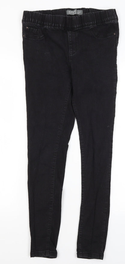Denim Co Womens Black  Cotton Jegging Jeans Size 12 L27 in Regular