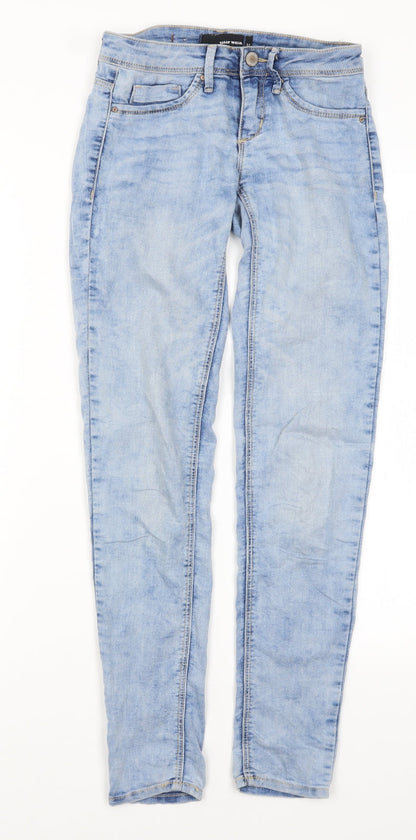 Womens UK Size 4 TALLY WEiJL Regular Fit Skinny Blue Jeans