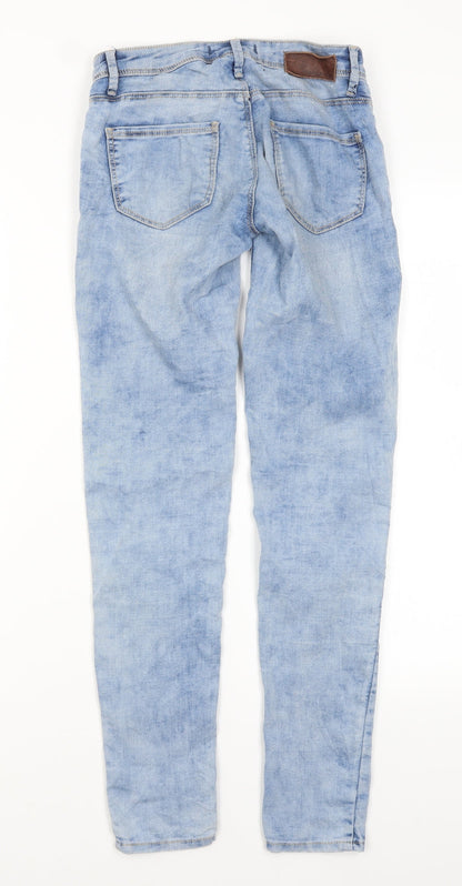 Womens UK Size 4 TALLY WEiJL Regular Fit Skinny Blue Jeans