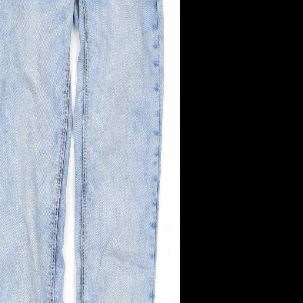 Womens UK Size 4 TALLY WEiJL Regular Fit Skinny Blue Jeans