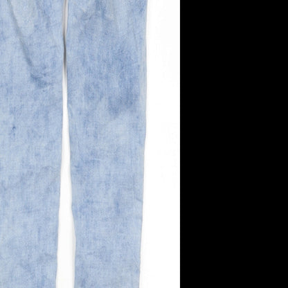 Womens UK Size 4 TALLY WEiJL Regular Fit Skinny Blue Jeans