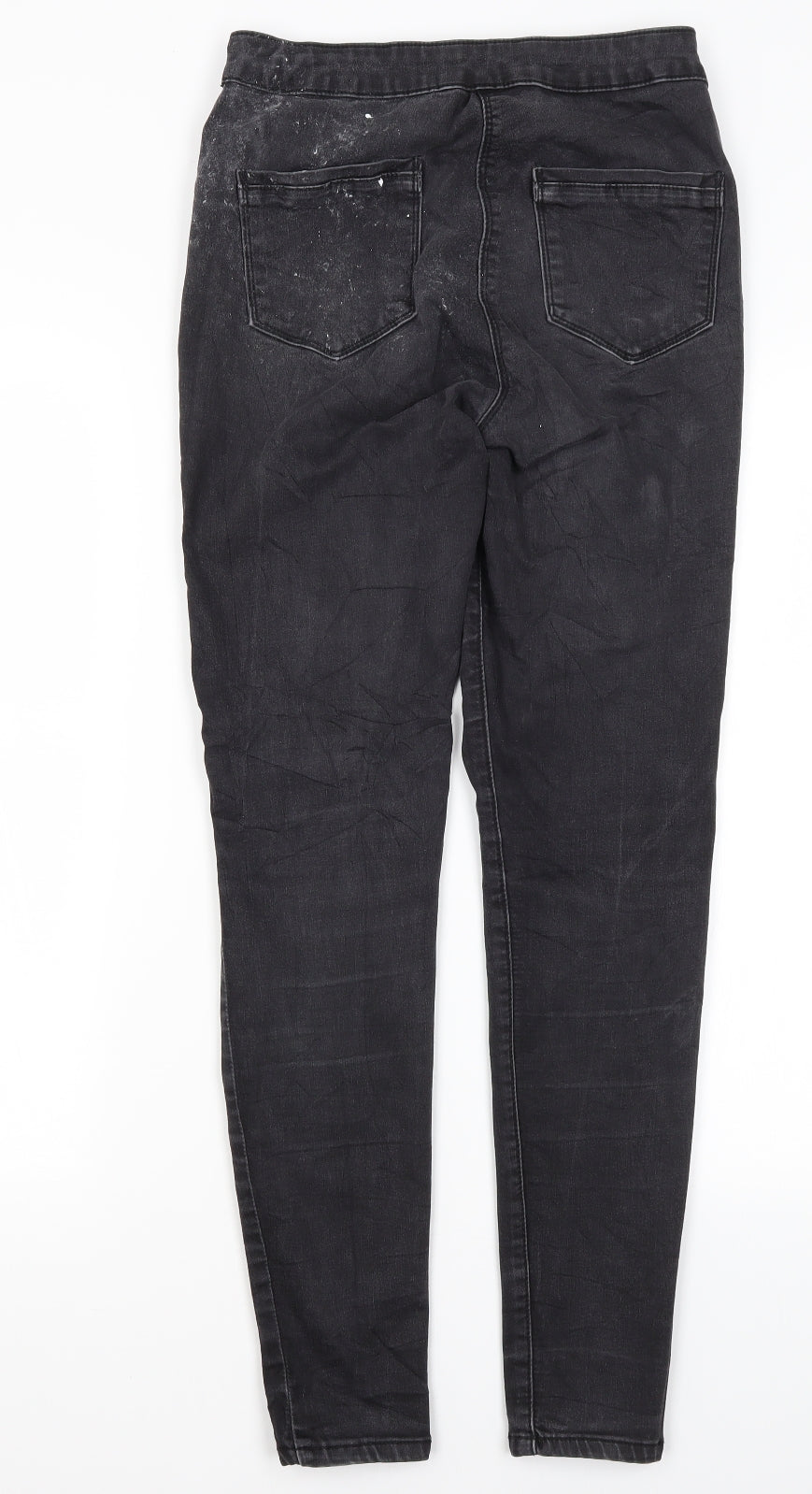 Matalan Womens Grey  Cotton Skinny Jeans Size 12 L28 in Regular