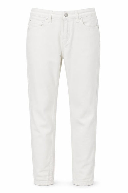 Front view of Denim Co women’s white cotton skinny jeans, size UK 6, 29-inch leg regular