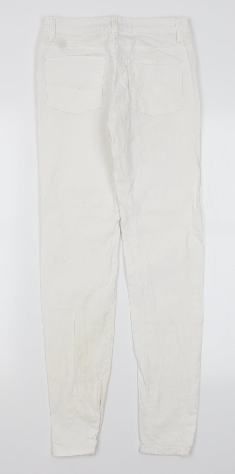 Denim Co Womens White  Cotton Skinny Jeans Size 6 L29 in Regular