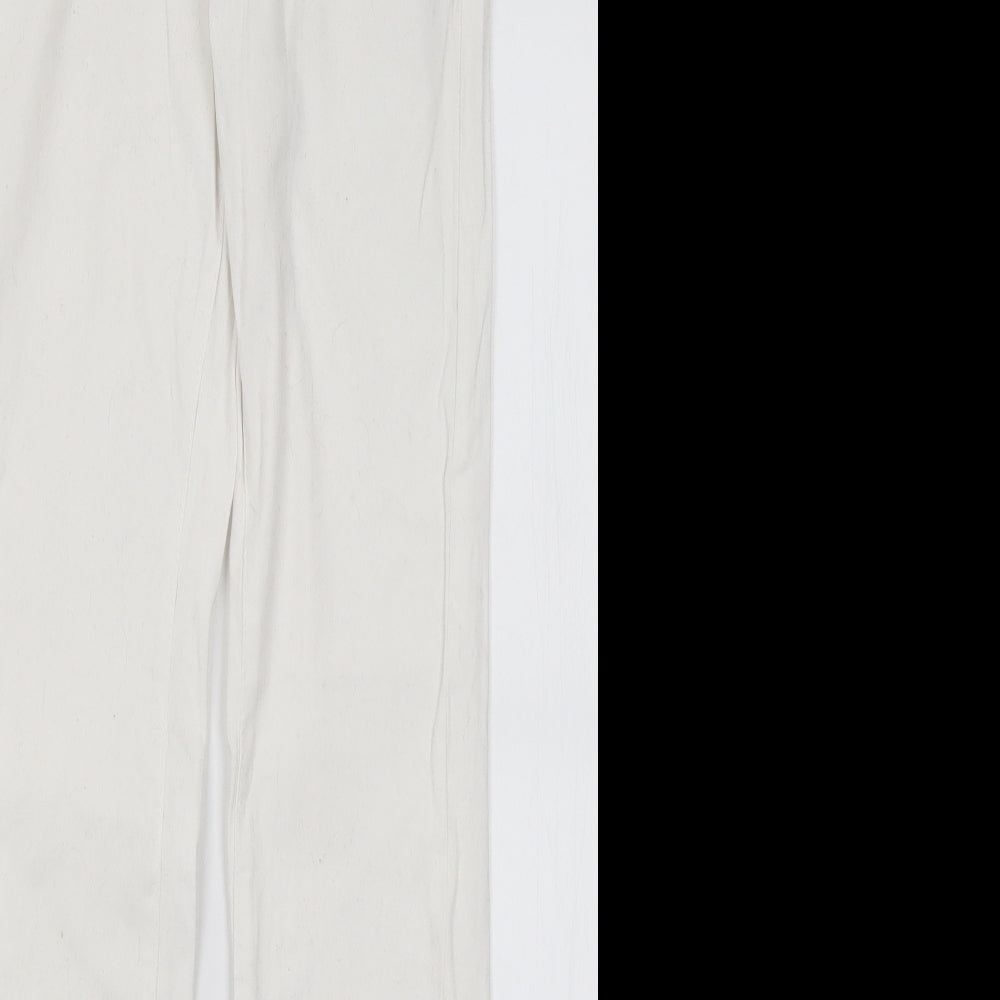 Denim Co Womens White  Cotton Skinny Jeans Size 6 L29 in Regular