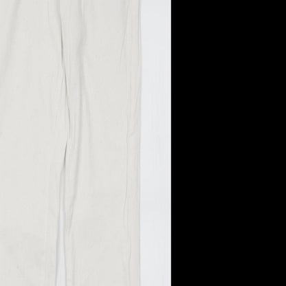 Denim Co Womens White  Cotton Skinny Jeans Size 6 L29 in Regular