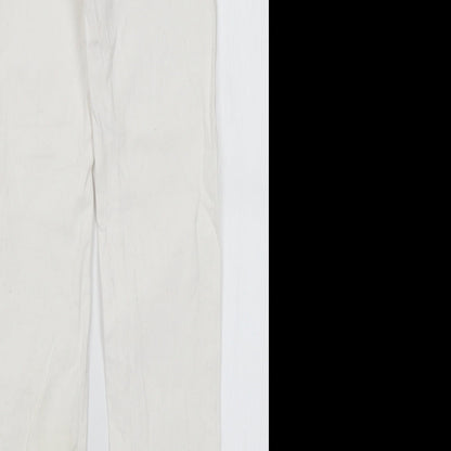 Denim Co Womens White  Cotton Skinny Jeans Size 6 L29 in Regular