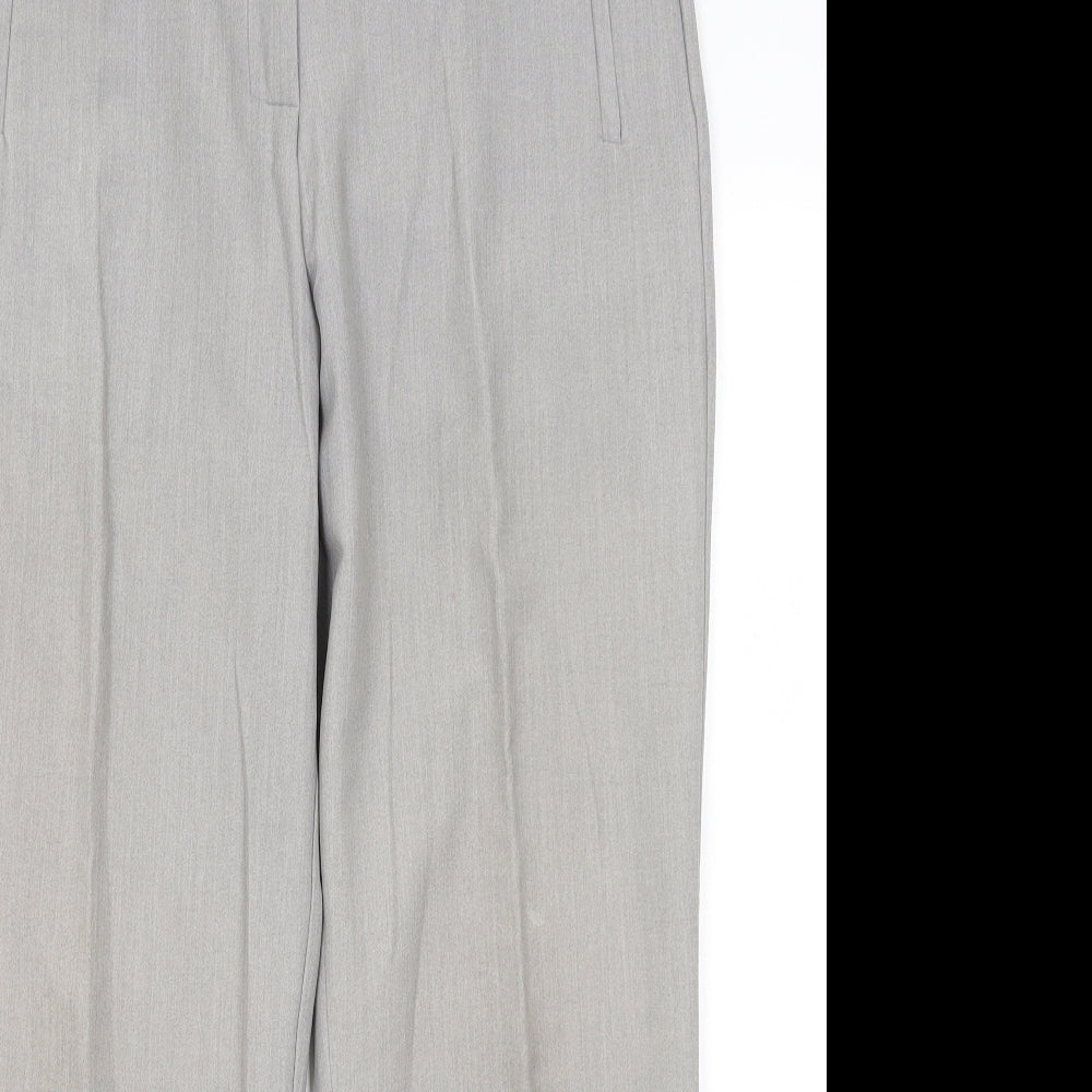 Just Elegance Womens Grey  Polyester Trousers  Size 14 L27 in Regular