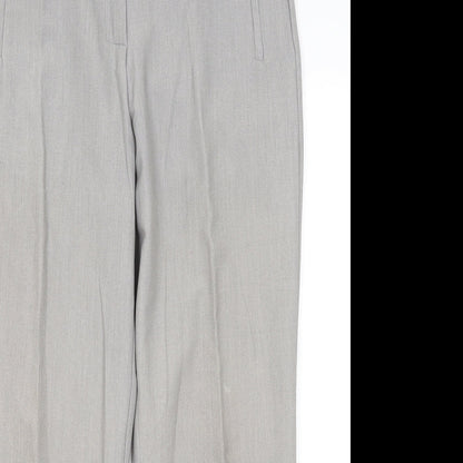 Just Elegance Womens Grey  Polyester Trousers  Size 14 L27 in Regular