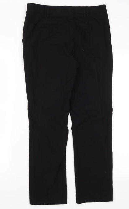 Womens UK Size 12 Papaya Regular Fit Dress Pants Black Trousers