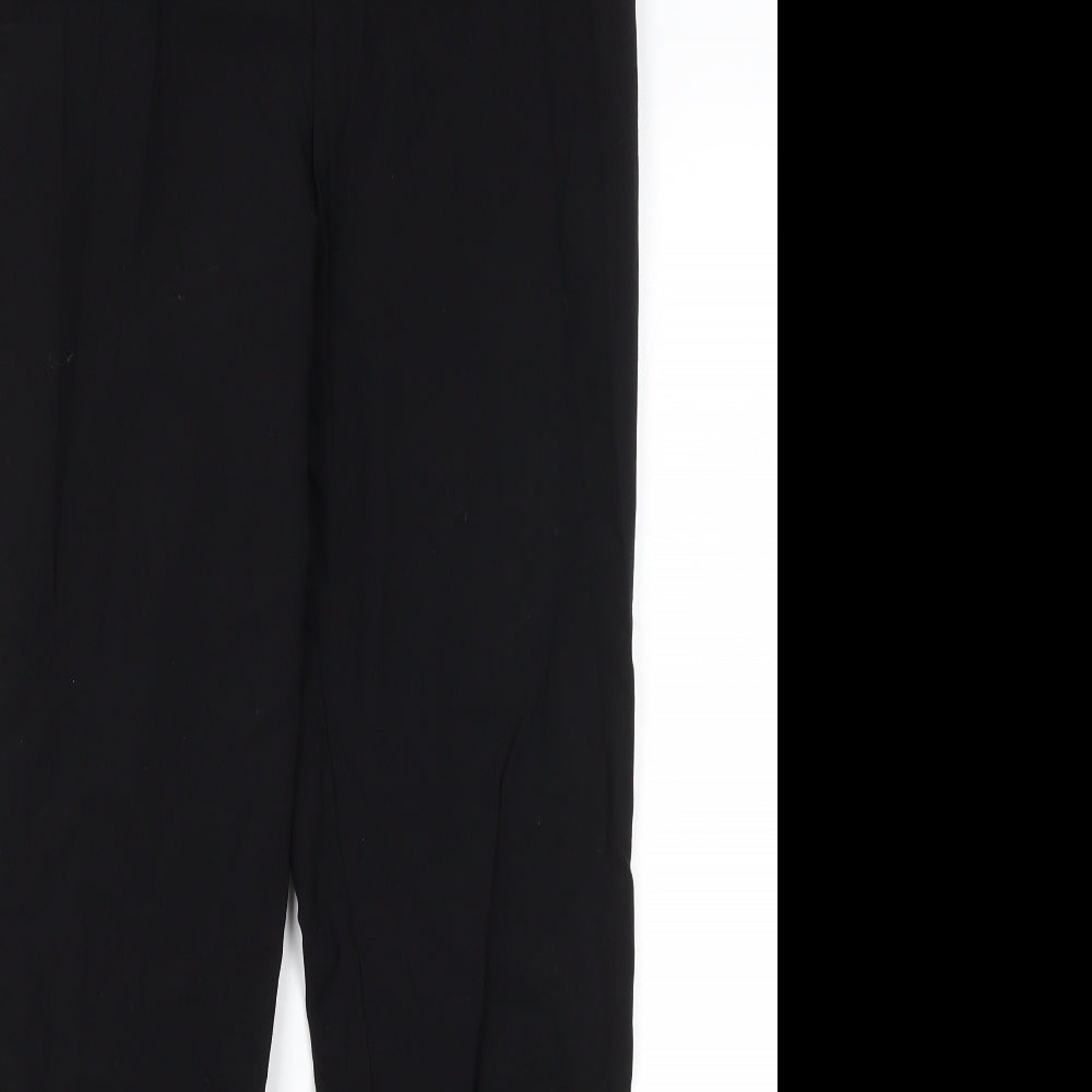 Womens UK Size 12 Papaya Regular Fit Dress Pants Black Trousers