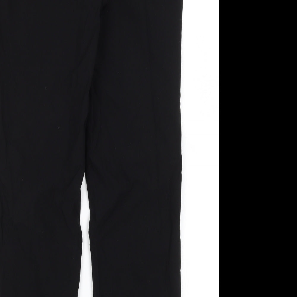 Womens UK Size 12 Papaya Regular Fit Dress Pants Black Trousers