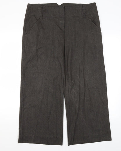 Portmans Womens Grey  Polyester Trousers  Size 14 L25 in Regular