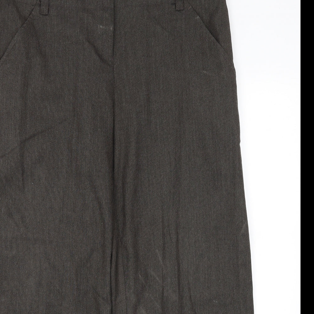 Portmans Womens Grey  Polyester Trousers  Size 14 L25 in Regular
