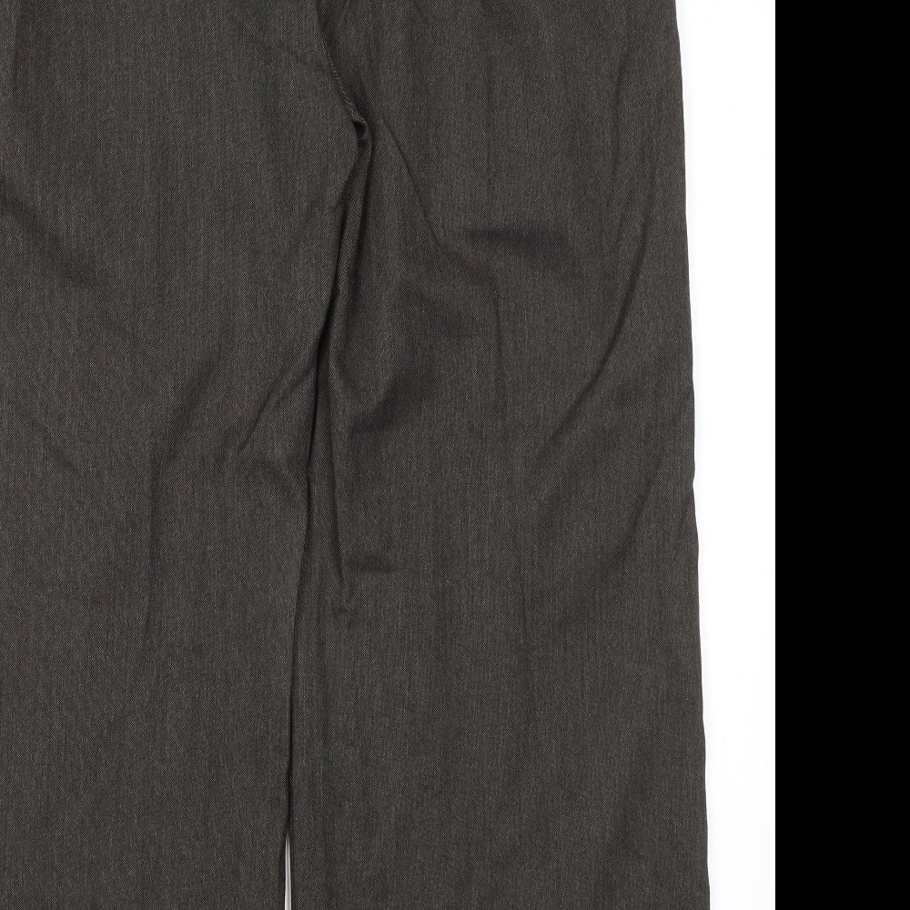 Portmans Womens Grey  Polyester Trousers  Size 14 L25 in Regular