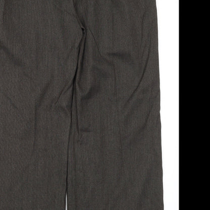Portmans Womens Grey  Polyester Trousers  Size 14 L25 in Regular