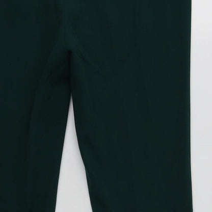 Womens UK Size 16 Papaya Regular Fit Dress Pants Green Trousers
