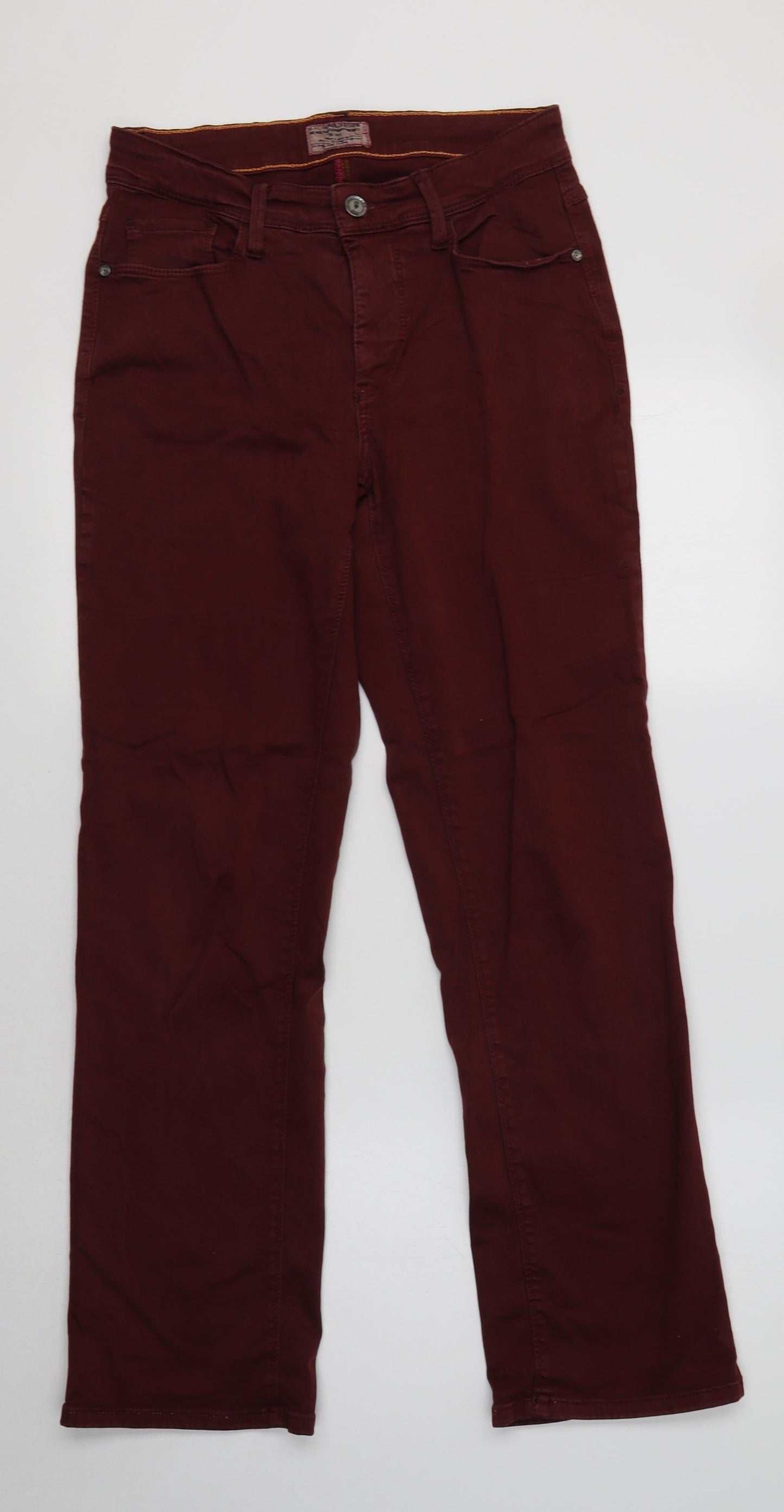 Womens UK Size 10 Mac Jeans Regular Fit Bootcut Purple Jeans
