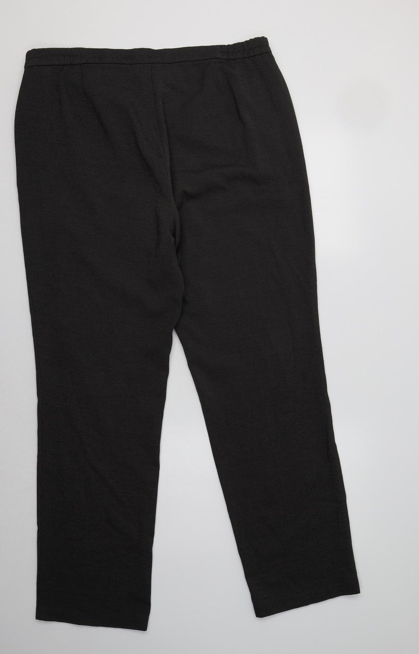 Womens UK Size 16 M&S Regular Fit Dress Pants Grey Trousers