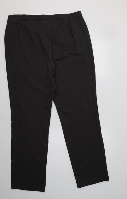 Womens UK Size 16 M&S Regular Fit Dress Pants Grey Trousers