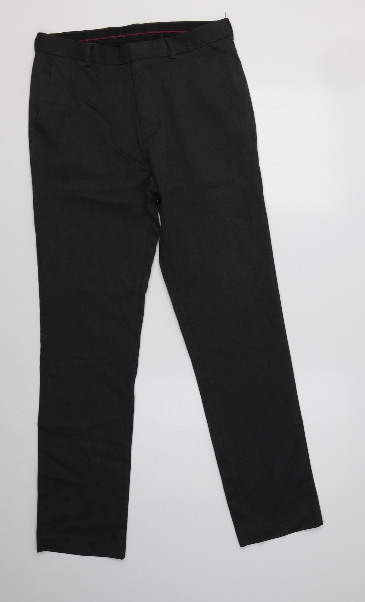 Winterbottom's Mens Yellow  Polyester Dress Pants Trousers Size 32 L31 in Regular