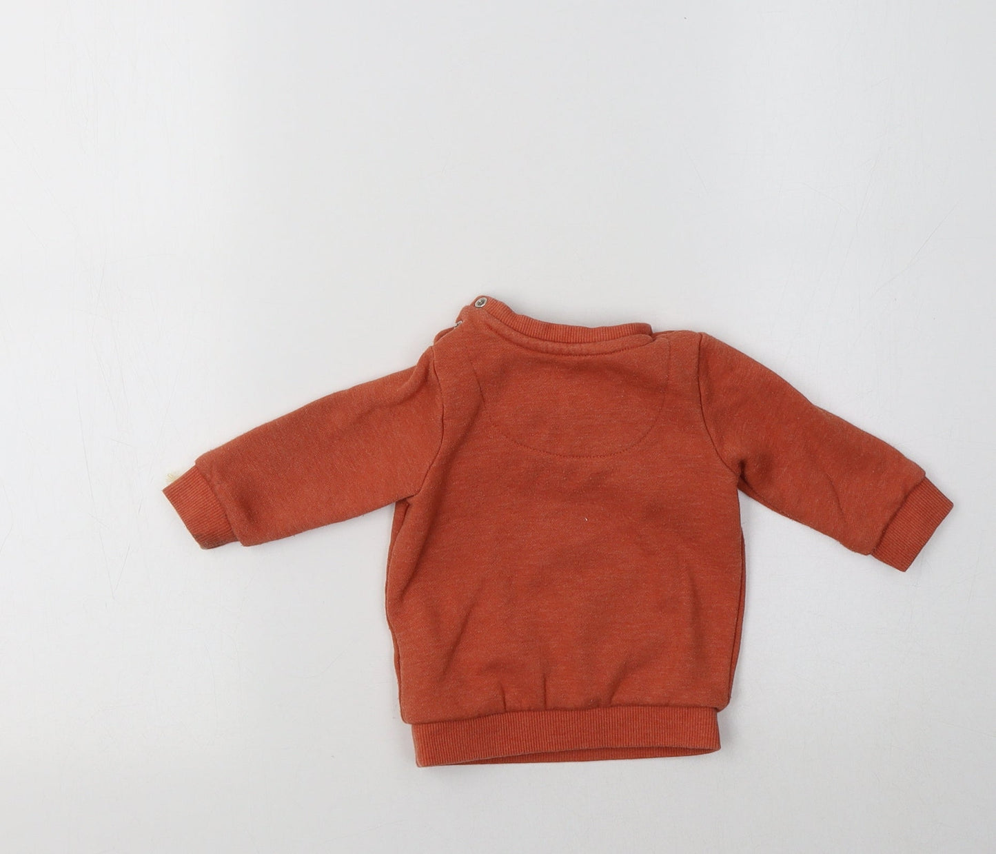 F&F Baby Orange  Cotton Pullover Jumper Size 0-3 Months
