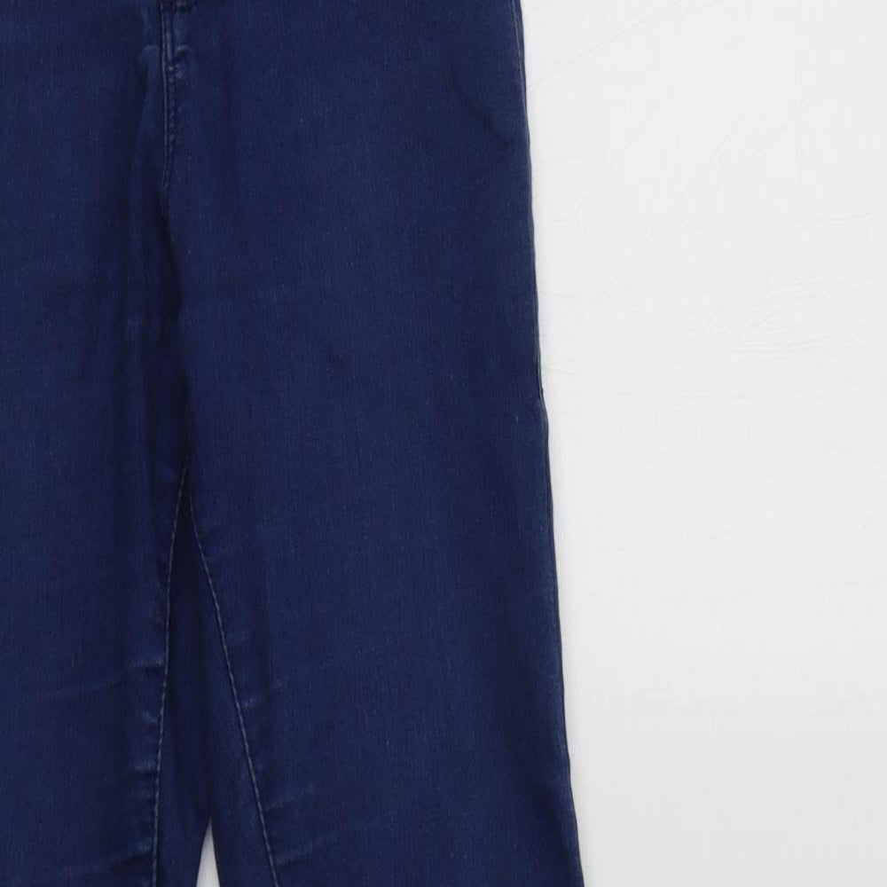 Miss Selfridge Womens Blue  Cotton Jegging Jeans Size 6 L29 in Regular